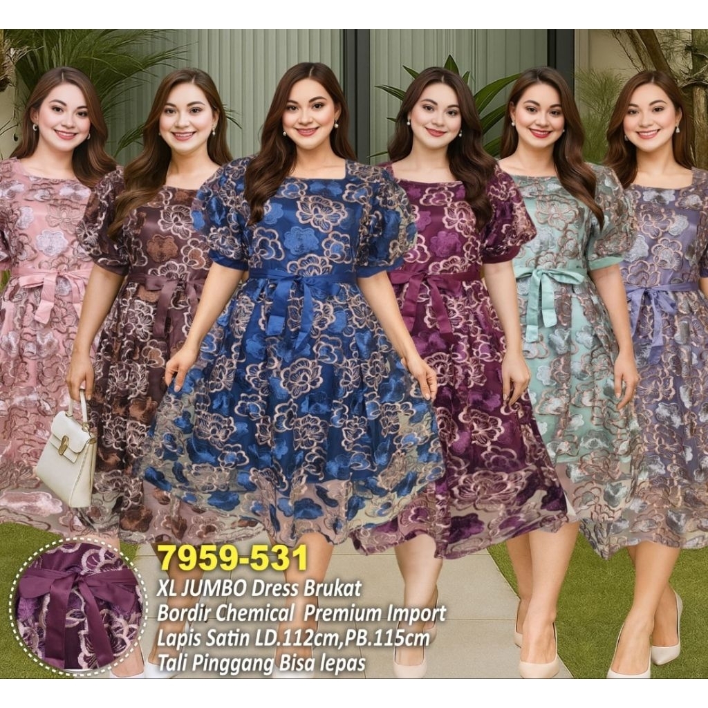 PREMIUM COD LD110 DRESS PESTA BAJU NATAL 7959