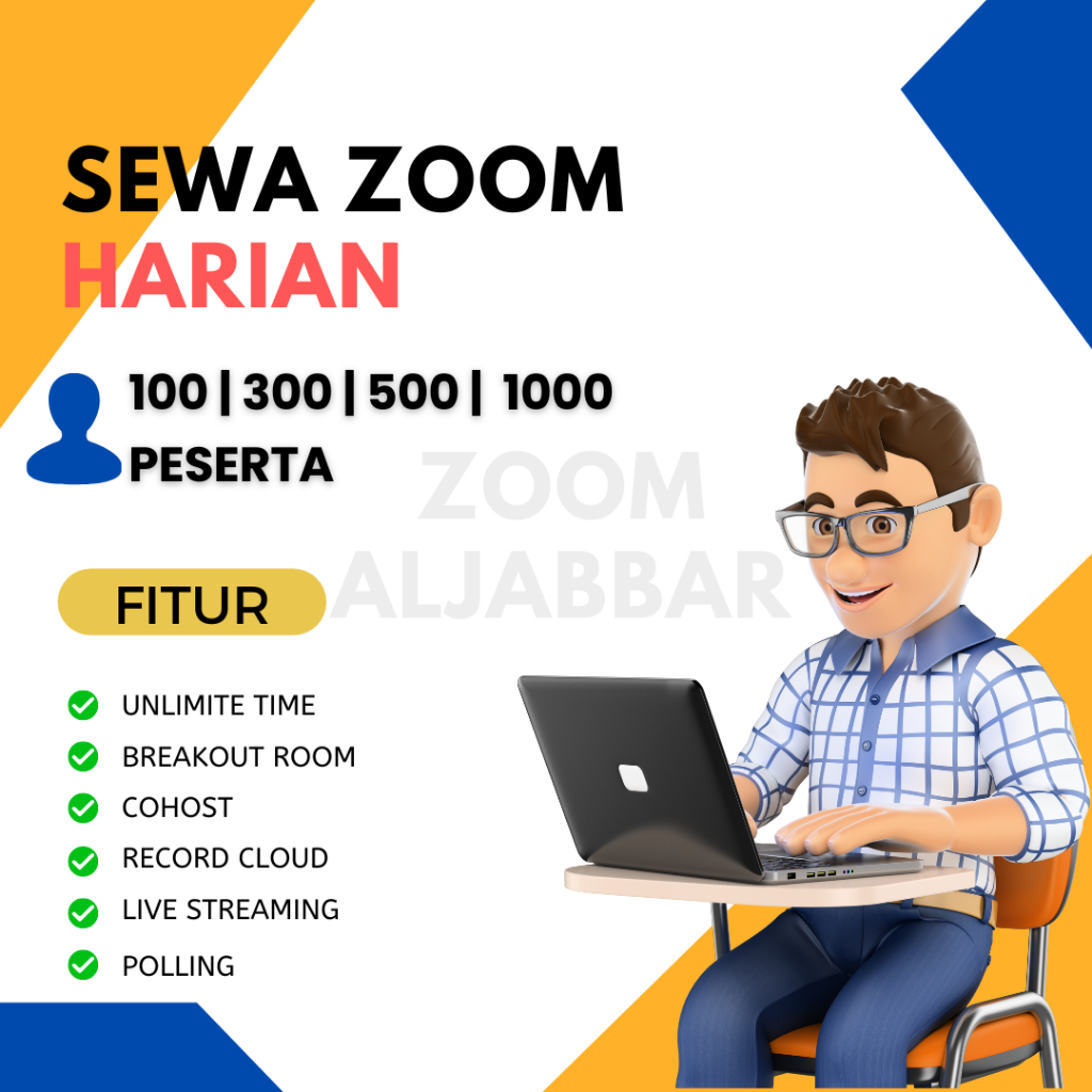 Sewa Harian Zoom Meeting Unlimited Full Seharian Bergaransi