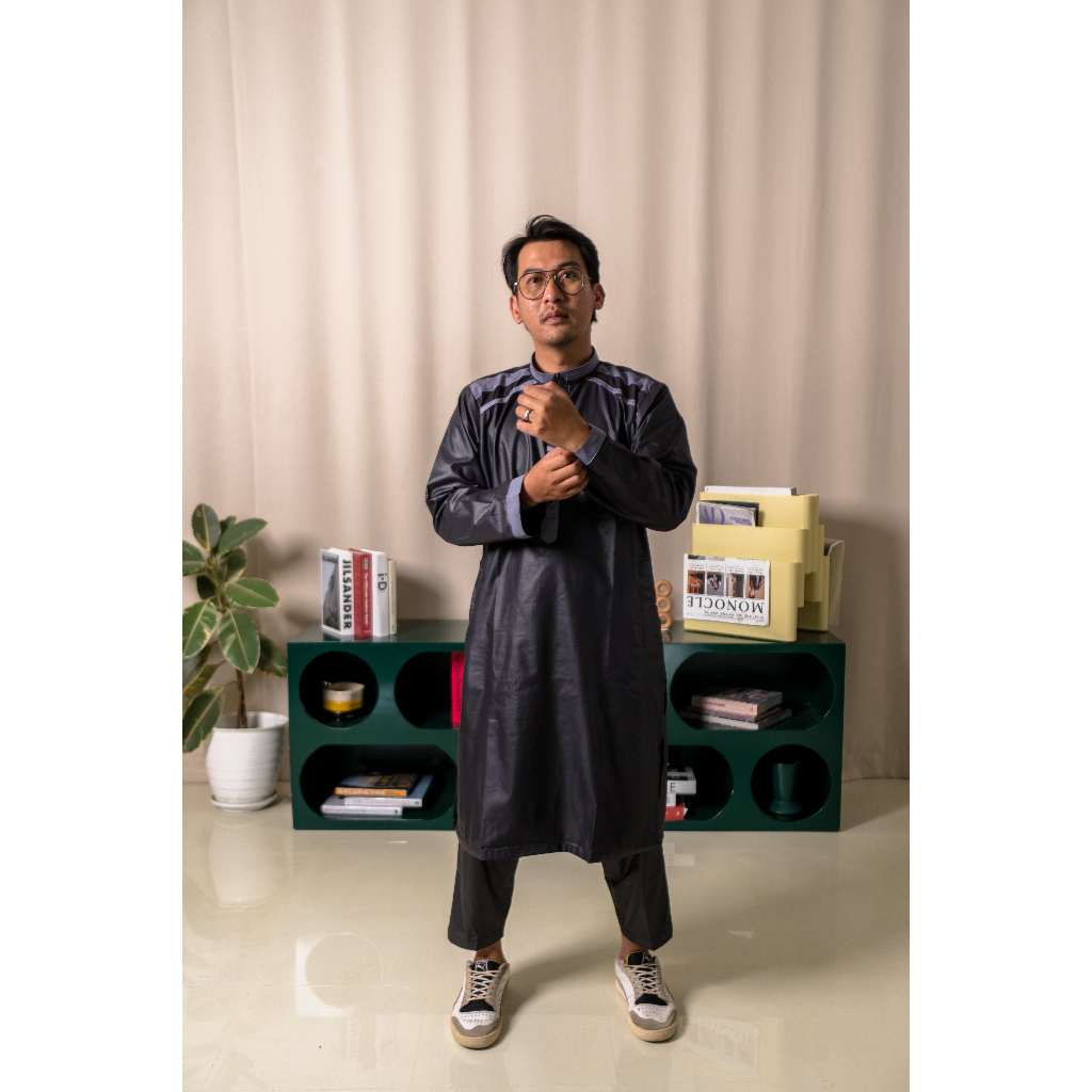 Tawakal ID koko kurta ahbab kurta pakistan setelan pria lengan panjang