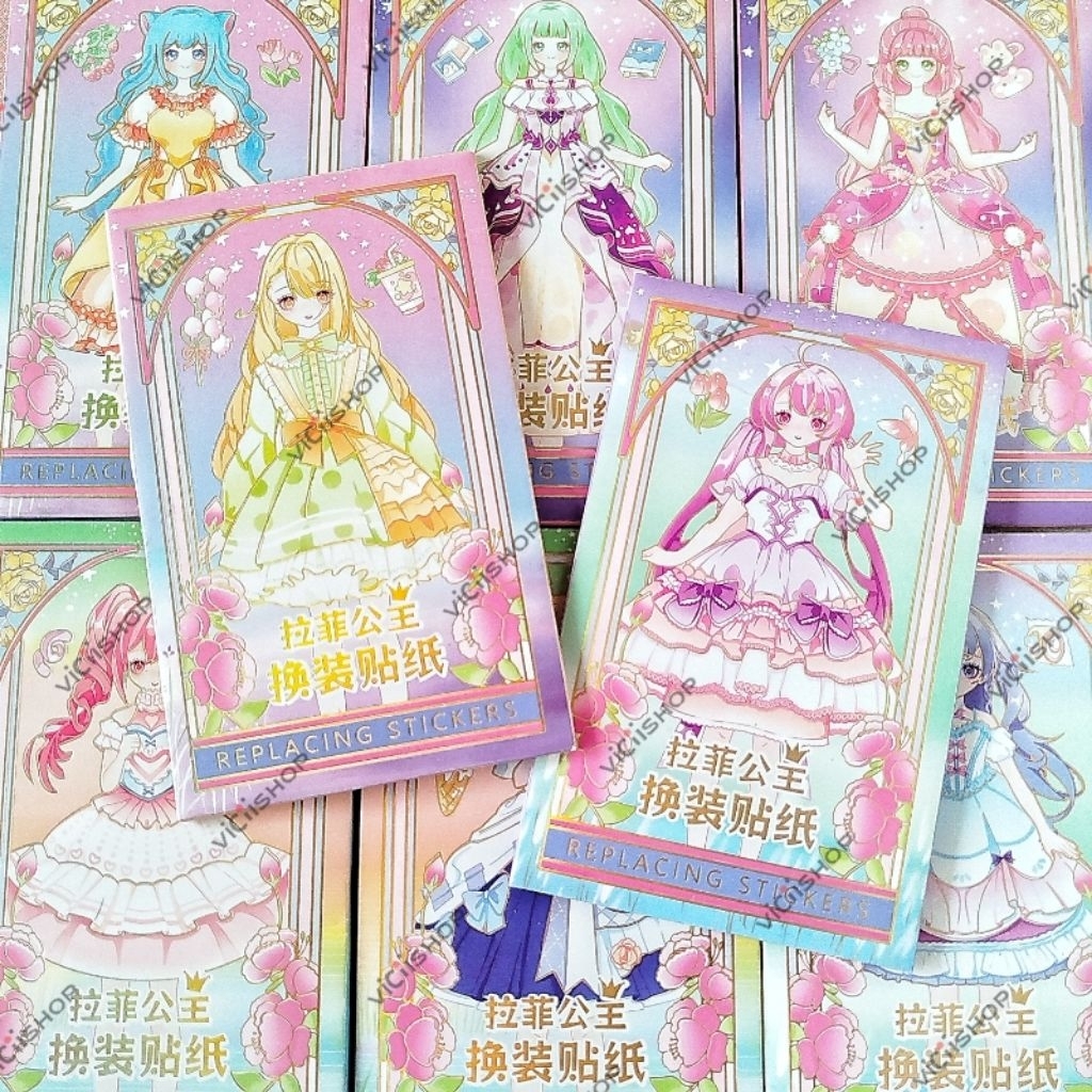 Mainan Stiker Tempel Baju Princess | Stiker Gaun Putri | Mainan Anak Perempuan