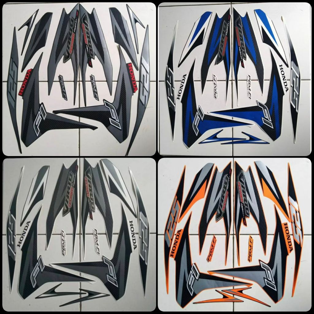 Stiker Striping Honda Vario Techno 125 2012 Stiker Lis Body Standar