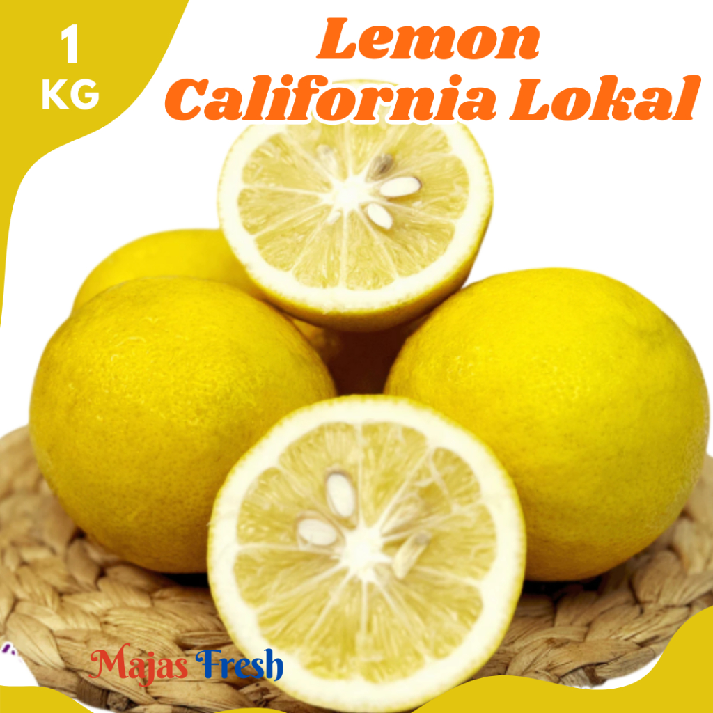 LEMON CALIFORNIA Lokal Segar - Buah Lemon California Lokal Fresh | 1.000gr [ Harga Per KG ]