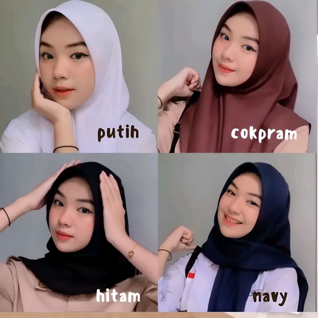 Naura Hijab Paris Premium Segi Empat Anti Letoy