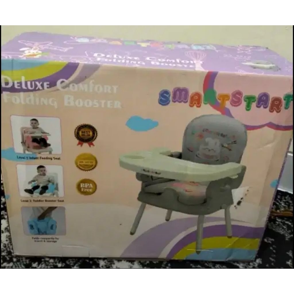 Preloved New - Baby Chair SMARTSTAR Deluxe Comfort Folding Booster Baby