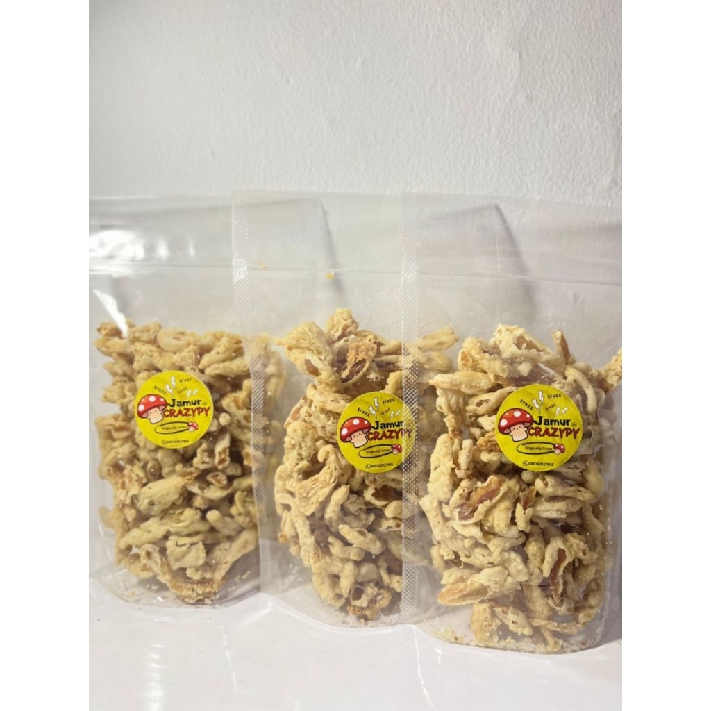 Jamur Crispy UMMINE | Keripik Jamur Tiram 100gr