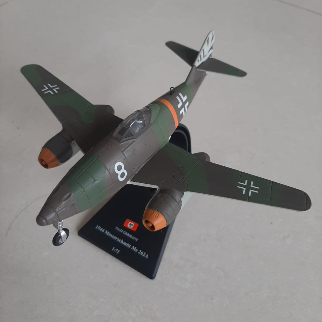 Amercom military diecast, Messerschmitt Me-262A Schwalbe, Jerman PD 2, skala 1/72,
