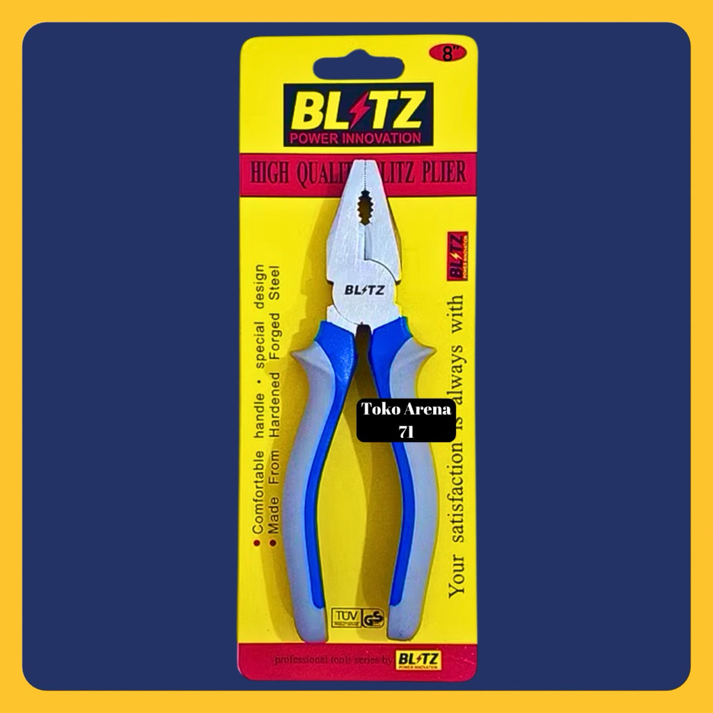 Tang Kombinasi Blitz Tang Potong Blitz Chrome 8 Inch 8"