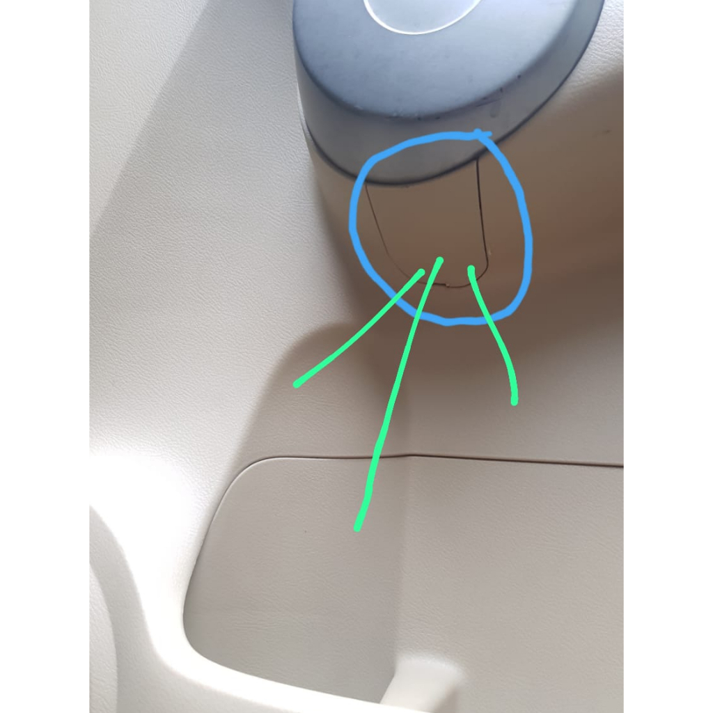 Orisinil Copotan Tutup Baut Handle Pintu Interior (bagian bawah) CRV Gen 3 (2007-2012) Kiri/Kanan Kr