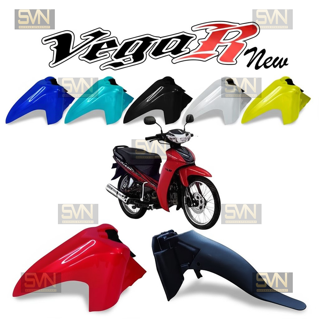 Spakbor Depan Vega R New Slebor Depan Vega R New Biru Putih Hitam Kuning