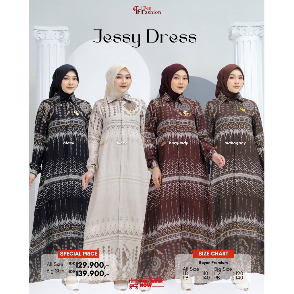 Fee Fashion - Dress / Gamis / Jessy Dress Fee Fashion