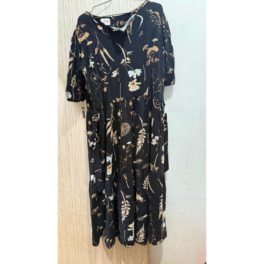 Preloved/Second Dress Daster Bunga Floral