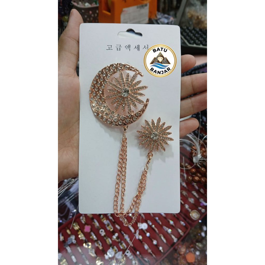 bros klip pin classic motif sabit