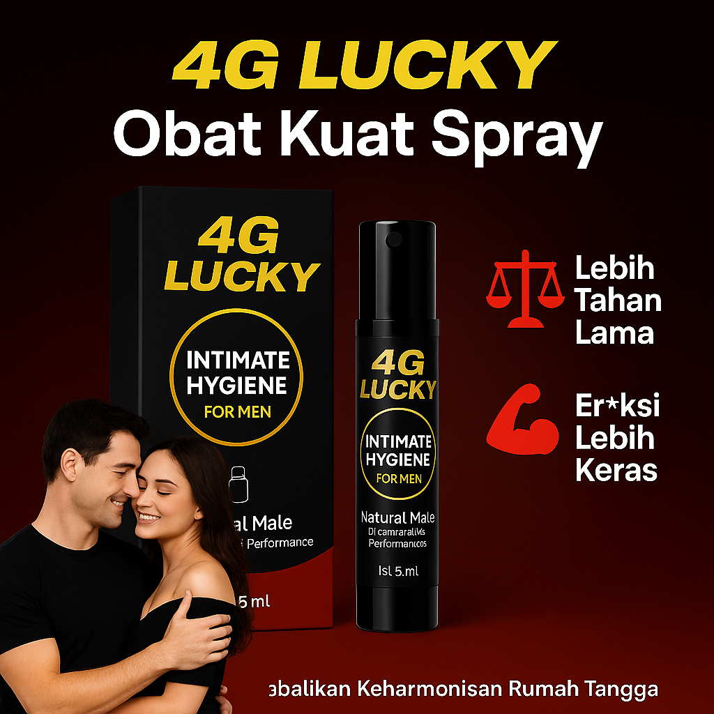 4G LUCKY Spray herbal untuk pria dewasa