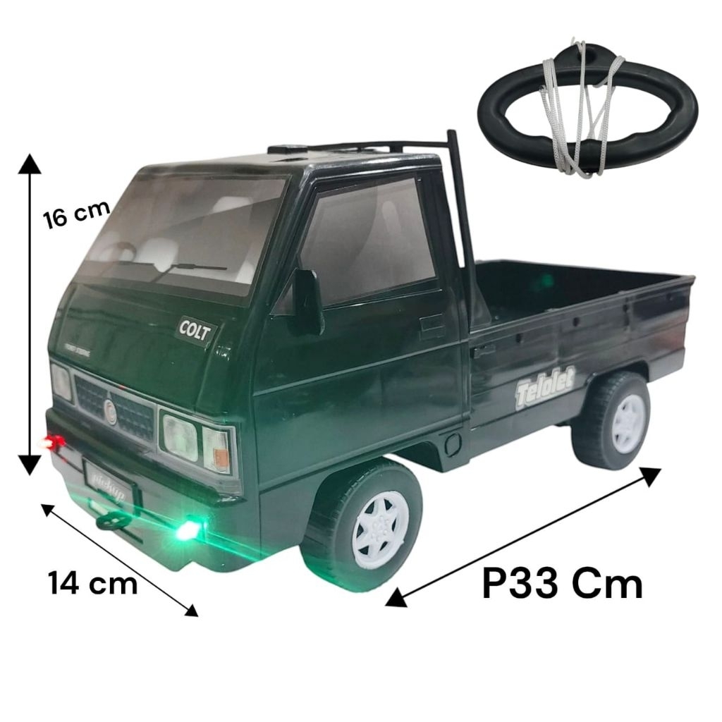 1214 mainan mobil pickup ada musik +lampu depan nyala/mainan mobil mobilan pickup ada lampu dan musi