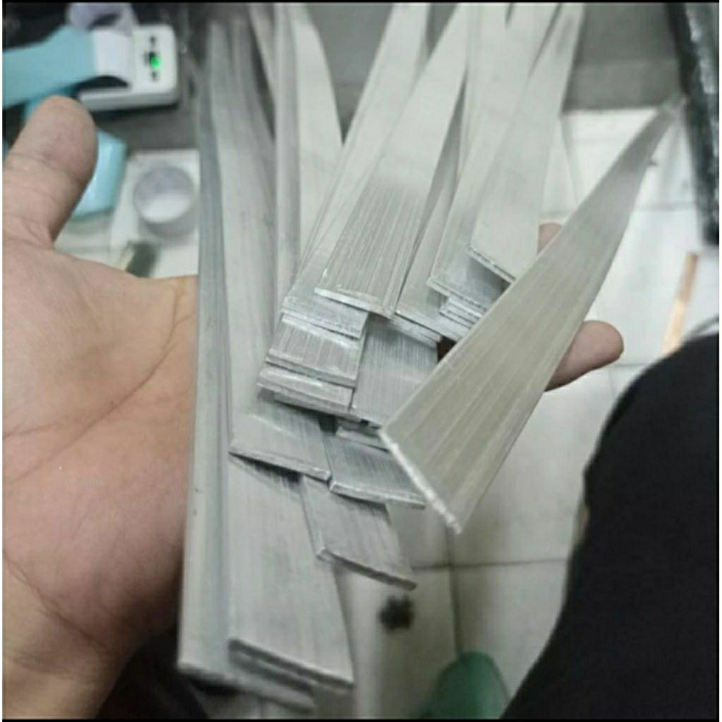 PROMO GROSIR isi 36 pcs Plat besi strip tebal 3 mm lebar 25 mm panjang 50 cm bahan untuk pager besi 