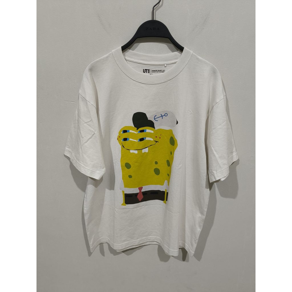 Preloved Kaos UT Uniqlo Spongebob
