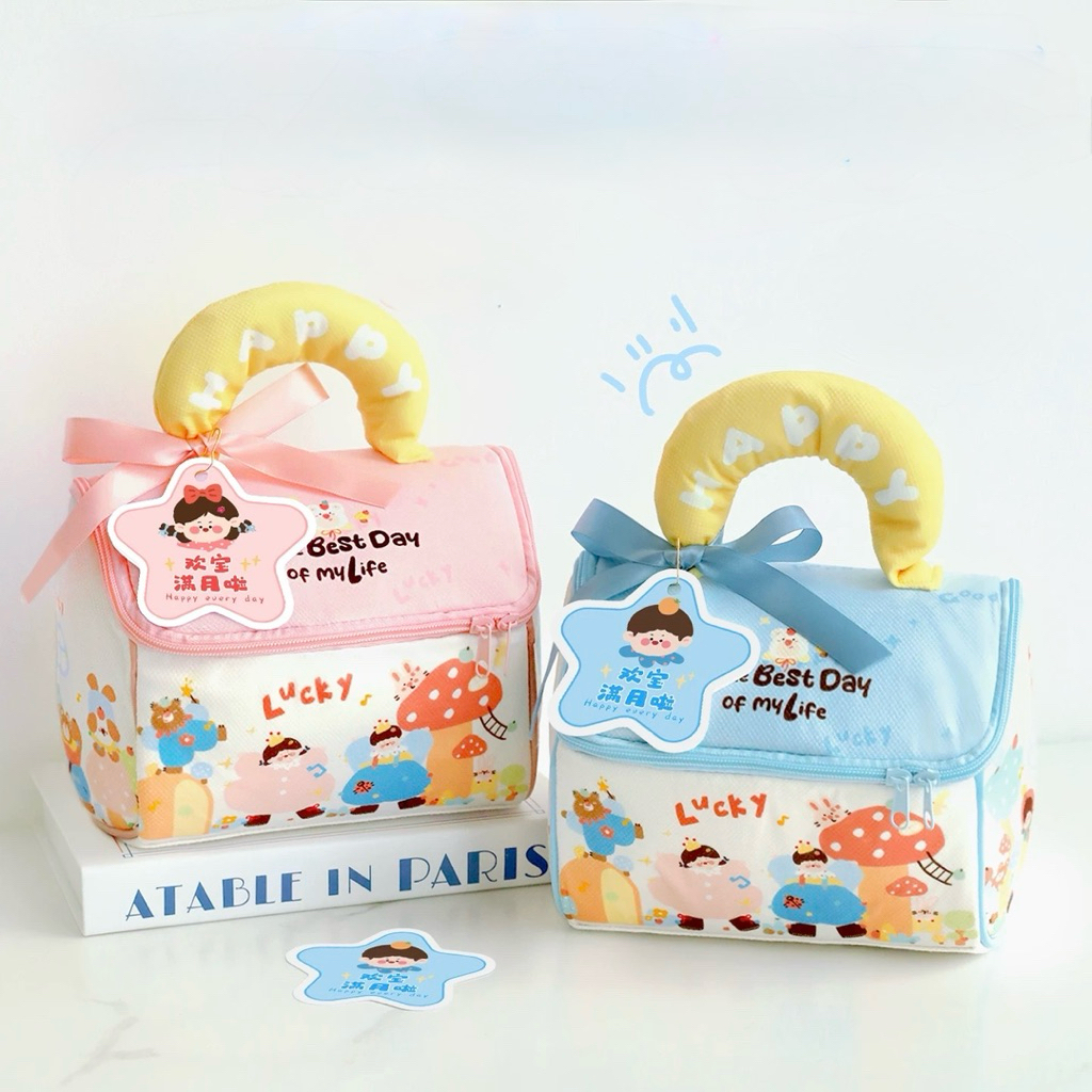 001 DIY Kids Birthday One Month Bag Hampers Ide Tas Hampers Souvenir Ulang Tahun Kado Anak