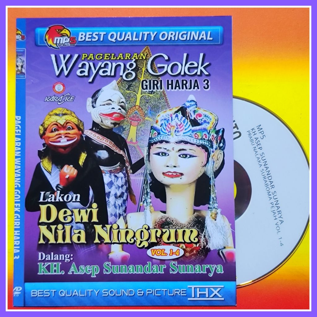 Kaset MP5 Video Pagelaran Wayang Golek Dewi Nila Ningrum - Prabu Nalaka Suraboma Pejah 2in1 Dalang A