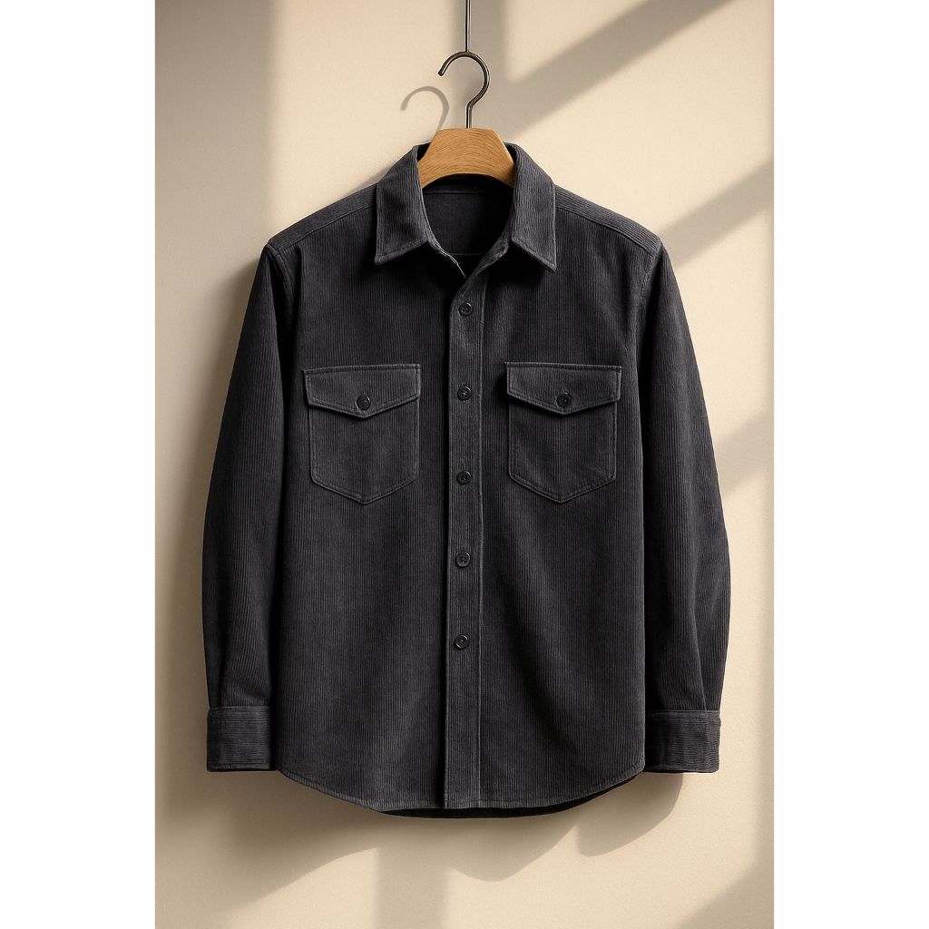 Kemeja Corduroy Pria Lengan Panjang Double Kantong||Overshirt Corduroy Kotrean Style