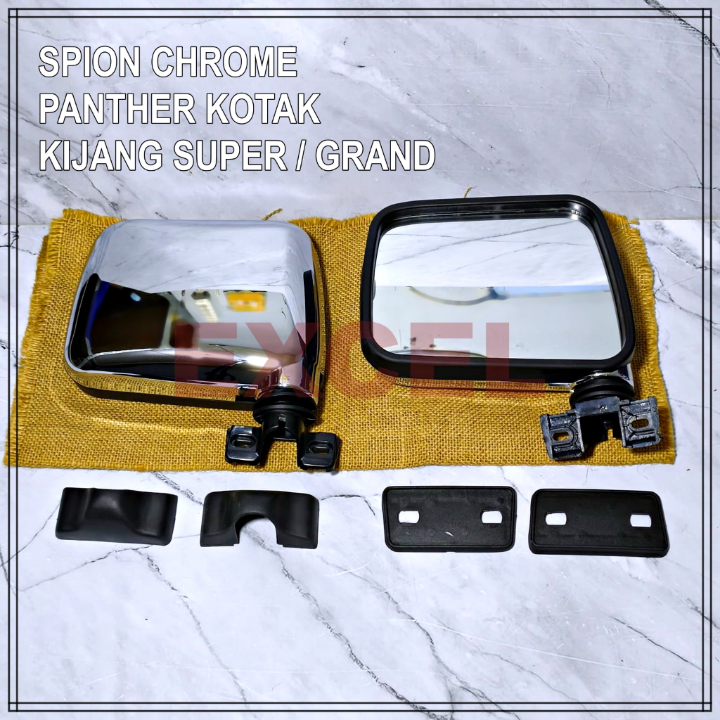 SPION MOBIL VARIASI - PANTHER KOTAK KIJANG SUPER GRAND EXTRA SET CHROME - REDZONE