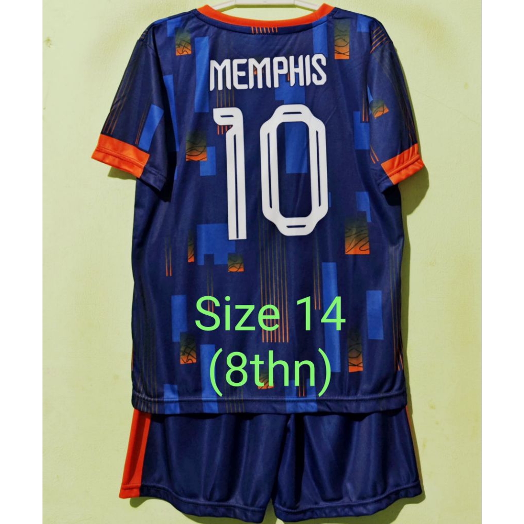 (Minus) Jersey anak Belanda away MEMPHIS printing