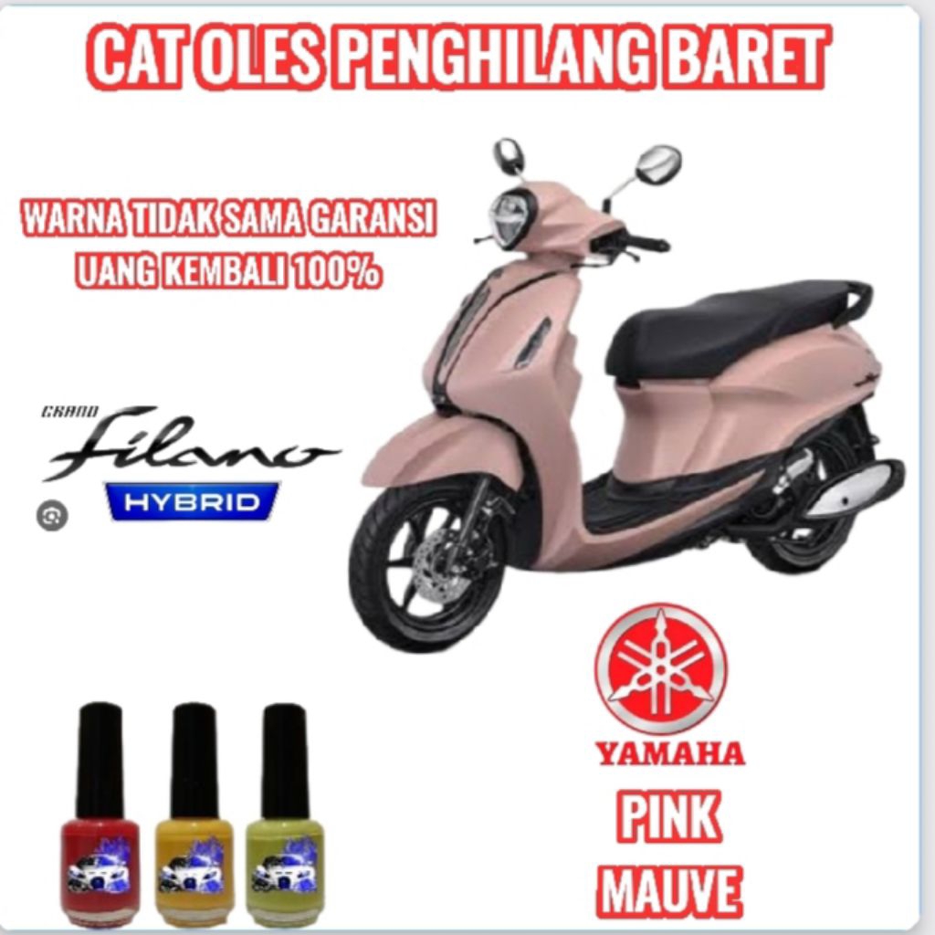 CAT OLES PENGHILANG BARET MOTOR YAMAHA FILANO PINK MAUVE NEW TERMURAH