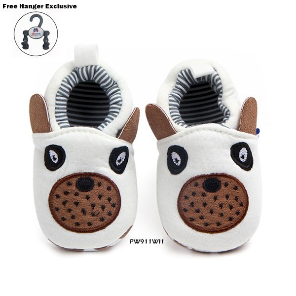 MILLI Cow WHITE Sepatu Bayi Sneakers Prewalker Baby Shoes motif BOLA Anti Slip Laki Casual Makassar