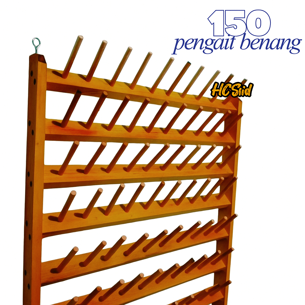 Rak Benang obras 150 Stik Kapasitas Benang | Rak Benang Kayu
