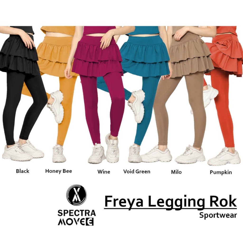 Legging Rok FREYA Celana rok Celana olahraga wanita kaos senam kaos olahraga wanita setelan senam