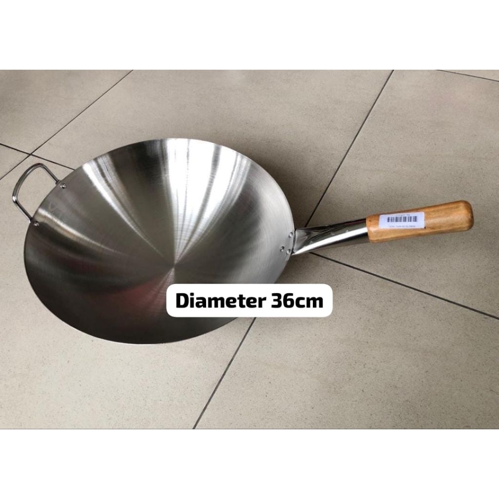 WAJAN STAINLESS GAGANG KAYU