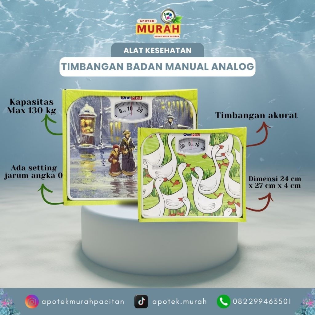 Timbangan Badan Manual Analog Onemed