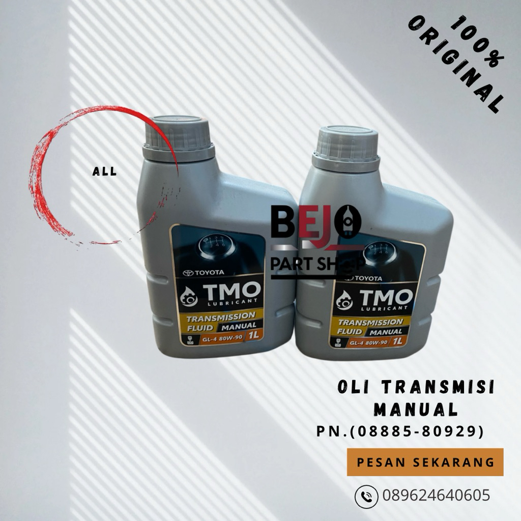 OLI TRANSMISI MANUAL TOYOTA TMO pn;(08885-80929)