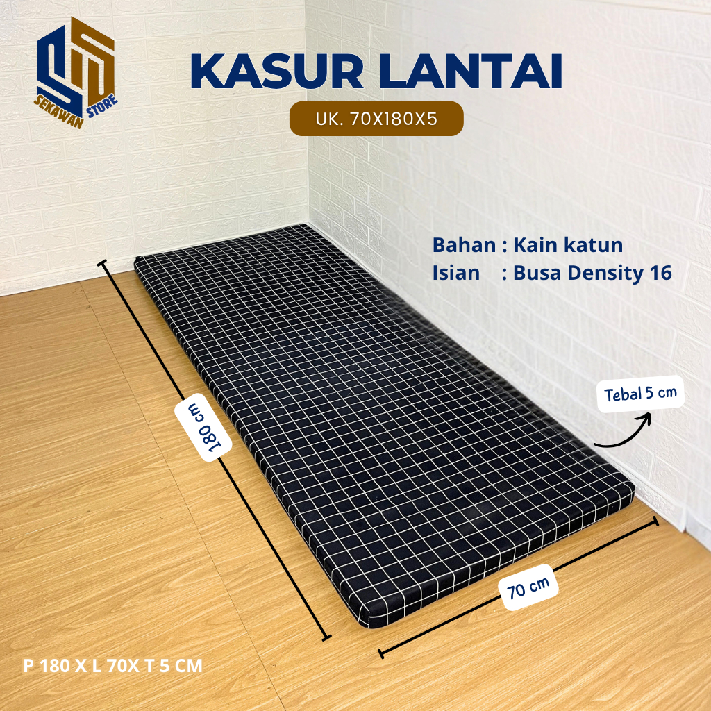 KASUR LANTAI MURAH, KASUR GULUNG UK.70X180X5
