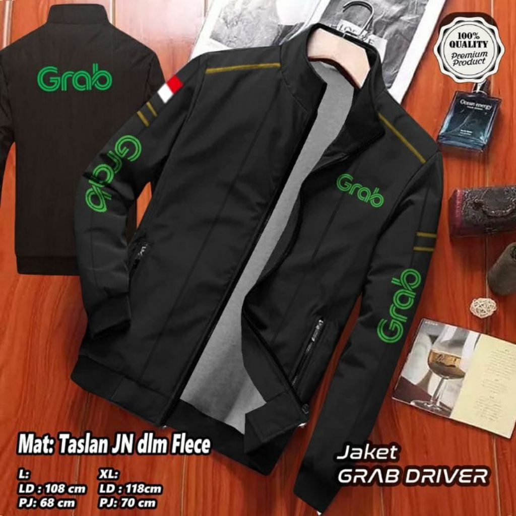 JAKET DRIVER RUBY GRAB / JAKET TASLAN / JAKET BOLAK BALIK