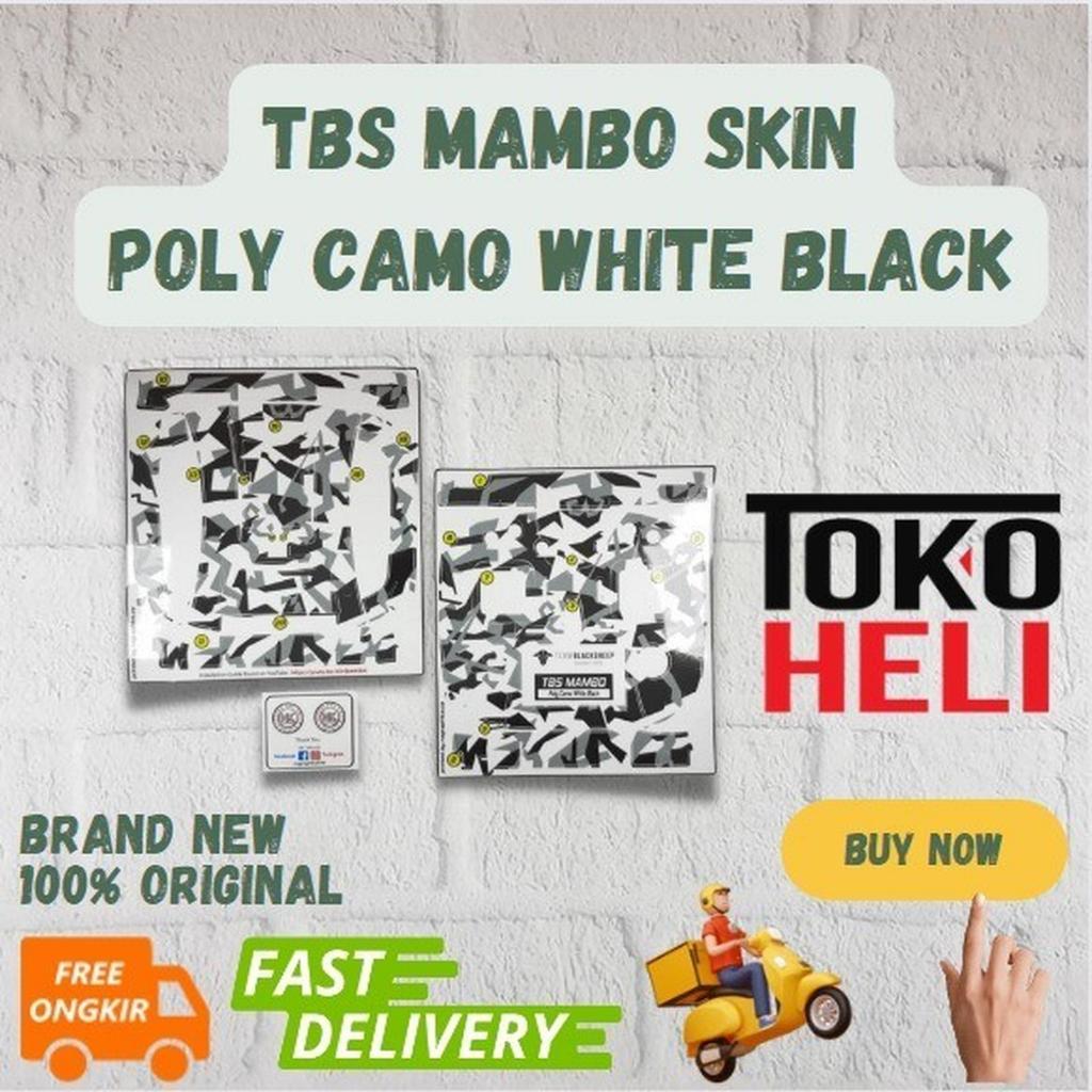 TBS MAMBO SKIN - POLY CAMO WHITE BLACK