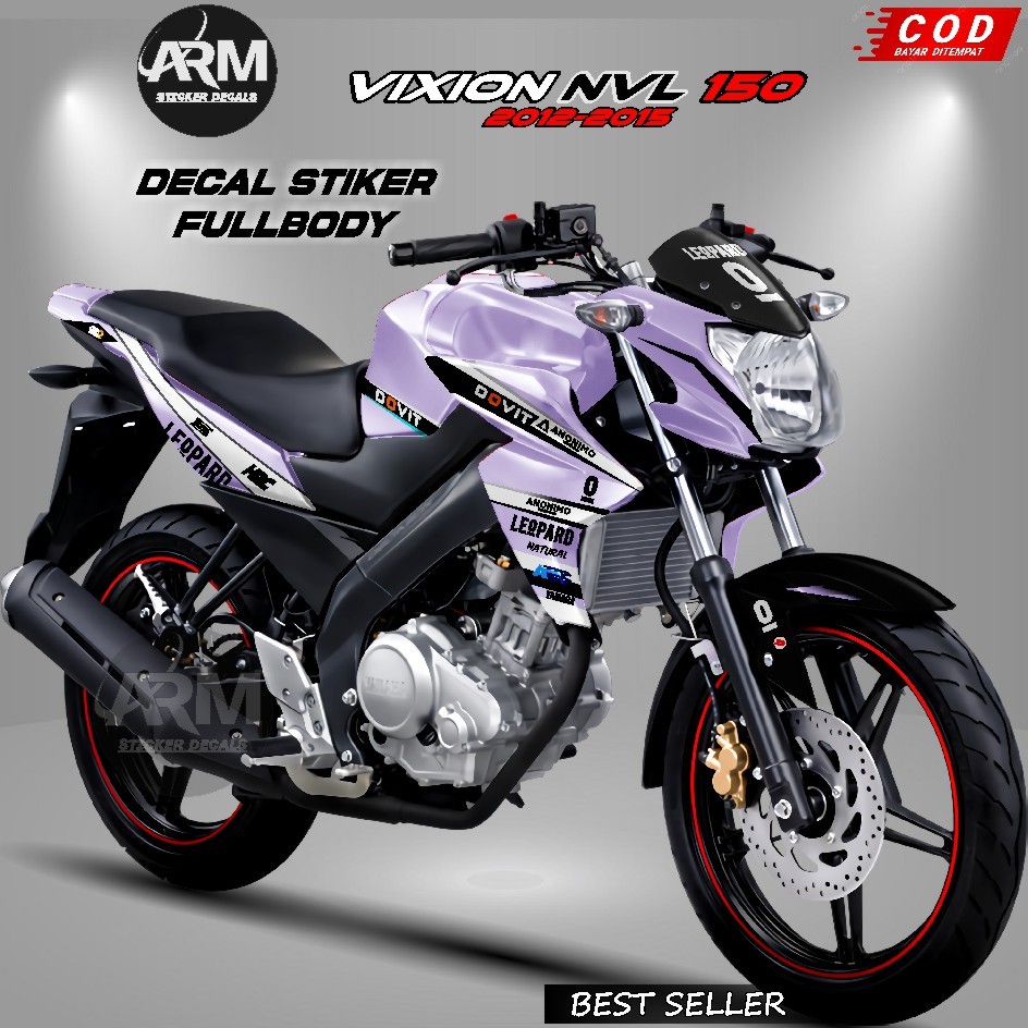 Stiker Vixion NVL Full Body Stiker Vixion New Full Body 2012 2013 2014 2015 Motif Leopard