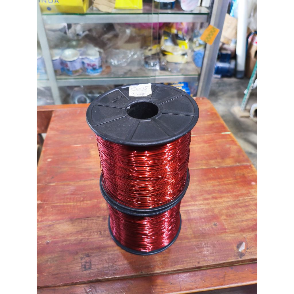 Kawat Email alumunium 0,45 mm 1kg BONUS BOBIN / KLOS