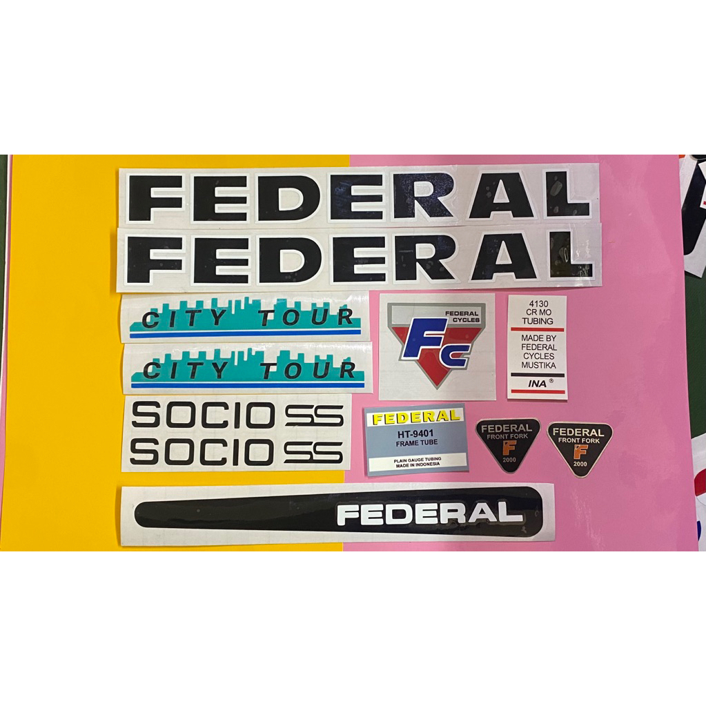 Stiker Sepeda Federal City Tour Socio ss