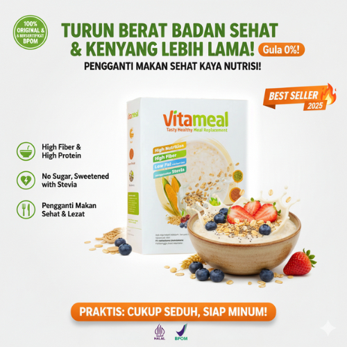 Vitameal Official Store Vitamil Gula Darah Vitamale Diabetes untuk DIET 1 Box MULTIGRAIN DIABETES