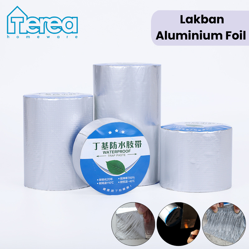 TEREA Lakban Aluminium Foil Isolasi Atap Genteng Asbes Seng Waterproof Anti Bocor