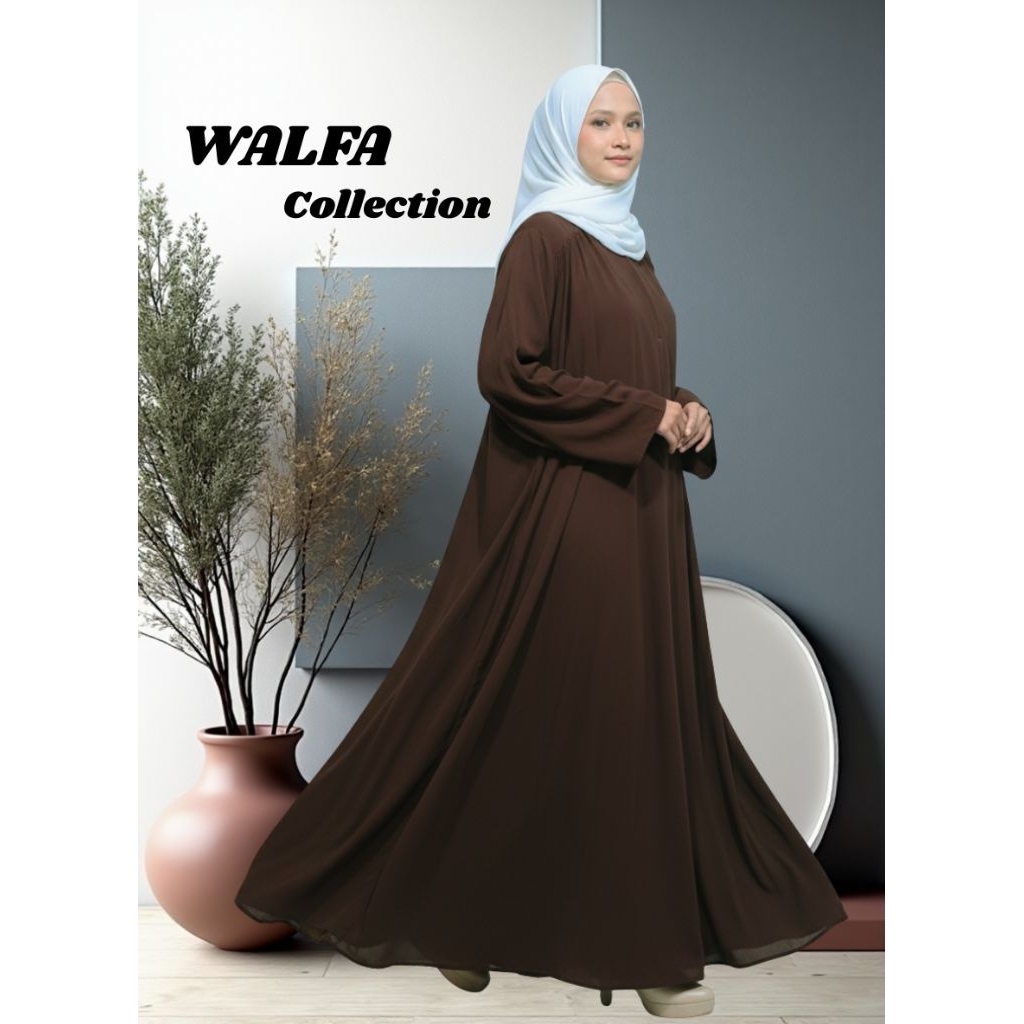 Azura gamis abaya kekinian busui simple dan elegan tampil kekinian
