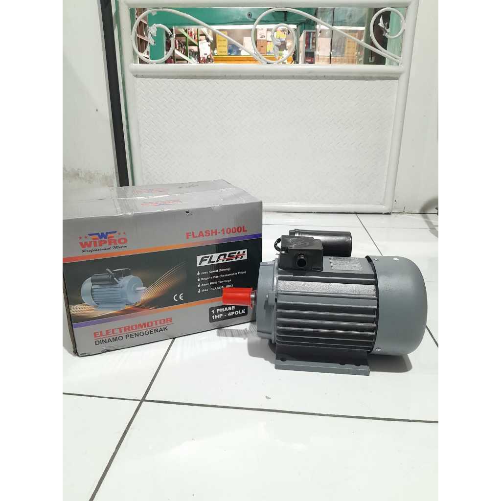 Dinamo Wipro 1HP 4Pull 1Phase / Motor Penggerak Listrik