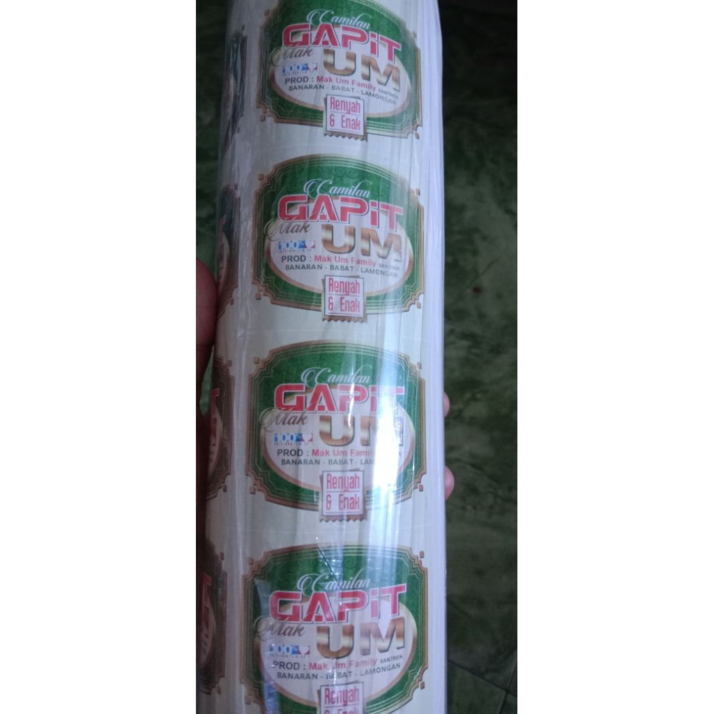 STIKER LABEL (nama, snack box/nasi) Artpaper 3A