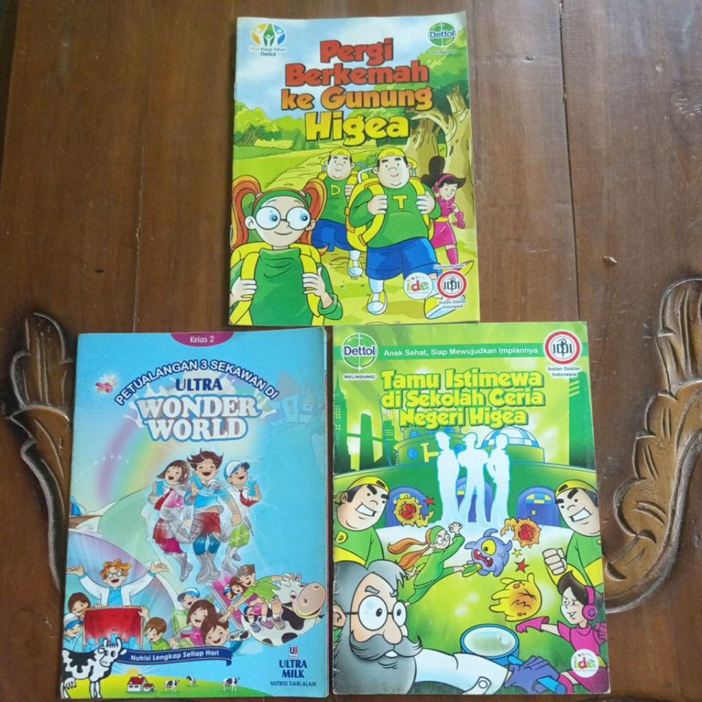 Komik Anak Sabun Dettol & Susu Ultra Milk Wonder World Bahasa Indonesia