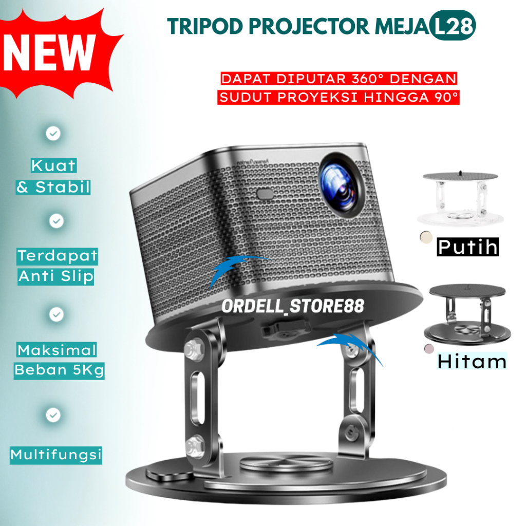 Tripod Meja Proyektor Mini  Bracket Tripod L28 Projector Mini