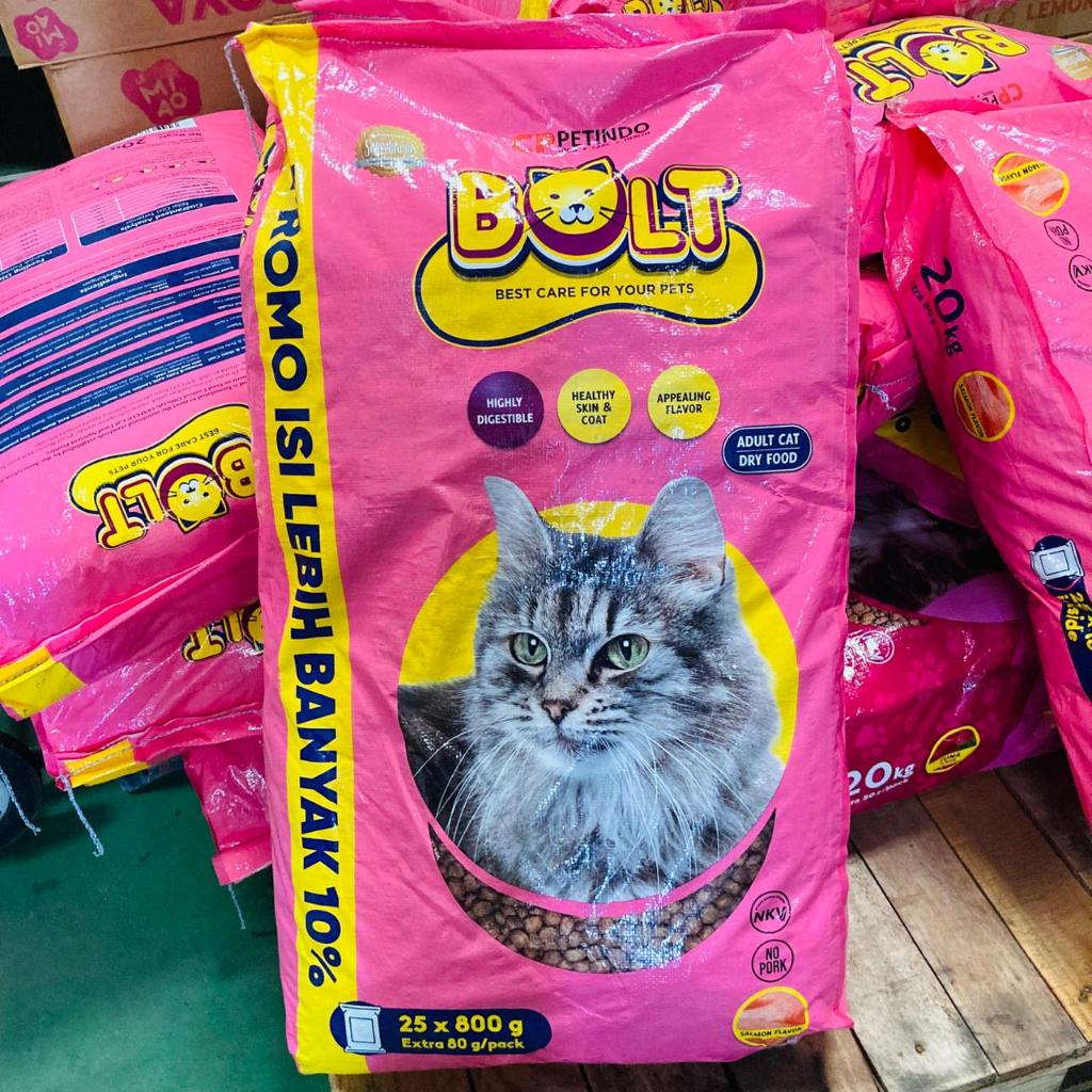 BOLT SALMON 20KG MAKANAN KUCING / BOLT 20KG MAKANAN KUCING