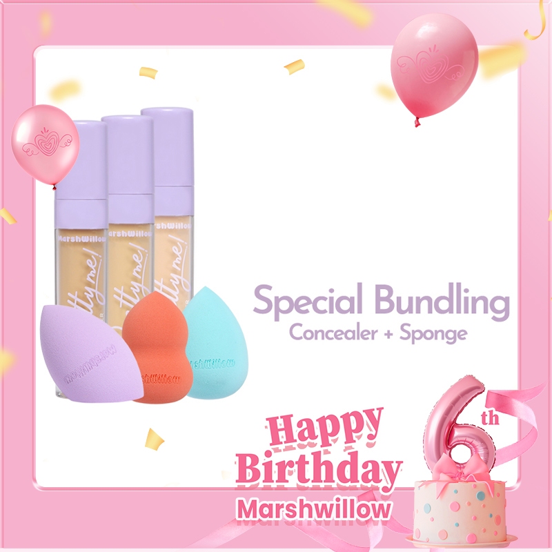 Marshwillow Bundle Cantik Buy Concealer Free Beauty Sponge