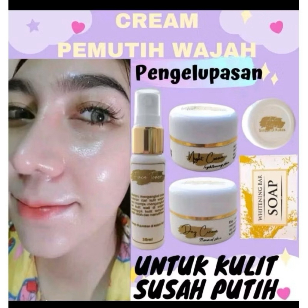 PEMUTIH WAJAH(ECER CREAM PEMUTIH) CREAM PEMUTIH WAJAH/SKINCARE/PEMUTIH/KOSMETIK WAJAH/GLOWING.