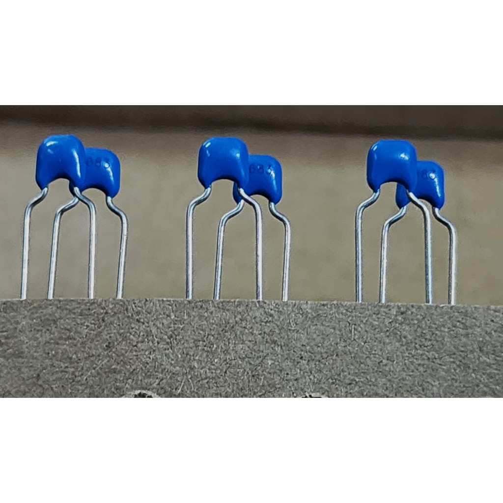 Capacitor Mylar Atau Kapasitor Milar 68nf 100V 683 Capatronics Original - Harga per 10pcs