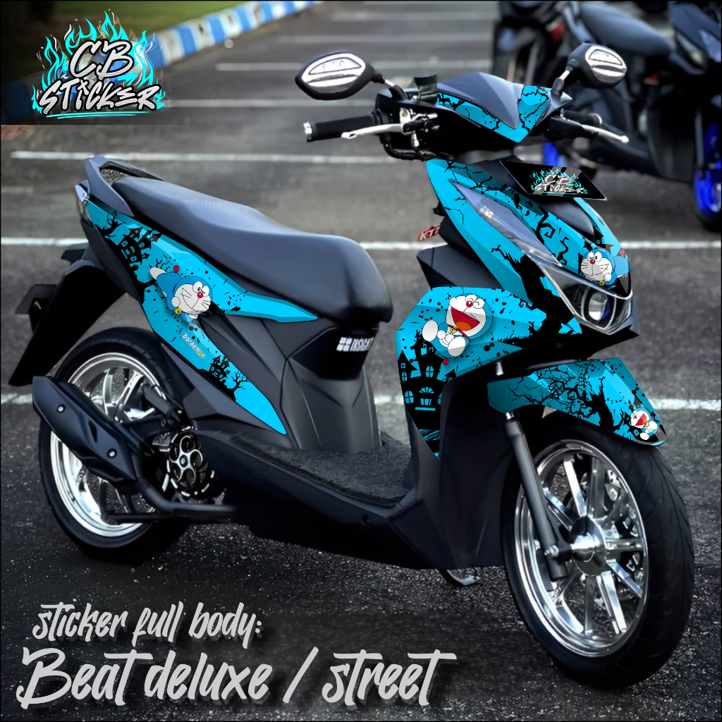 Stiker Full Body Beat Street Decal full body motor Beat Street FI EPS / Beat Street Deluxe  Doraemon